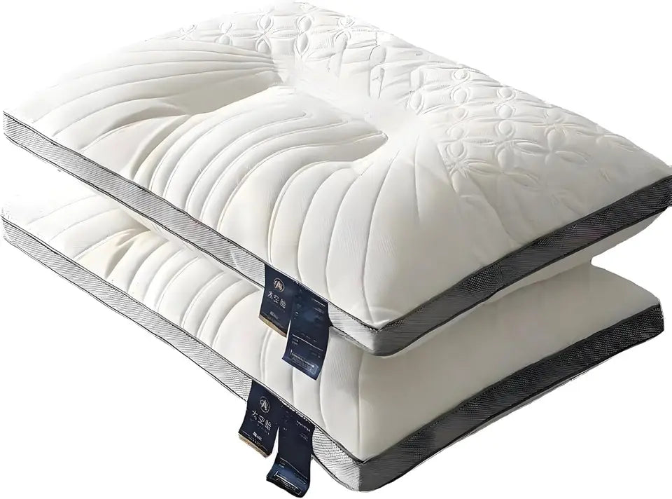 Adult Comfort Pillow Core Helps Sleep High Elasticity Pillow Breathable Fluffy Soft Safe Latex Pillow Rectangular Pillow