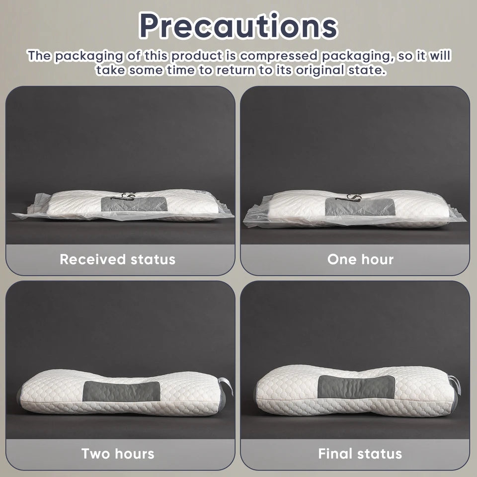 1pc/2pcs Soft Neck Pillow,  Adjustable Ergonomic Orthopedic Contour Support, High Quality Pillow Core, For Sleeping Comfort