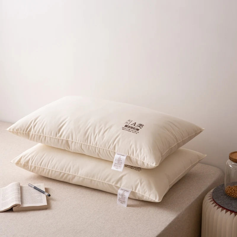 1Pc Super Soft Pure Color Hotel Style Pillow Core Suitable for Adult Students Sleep All Year Round Universal Vrzone