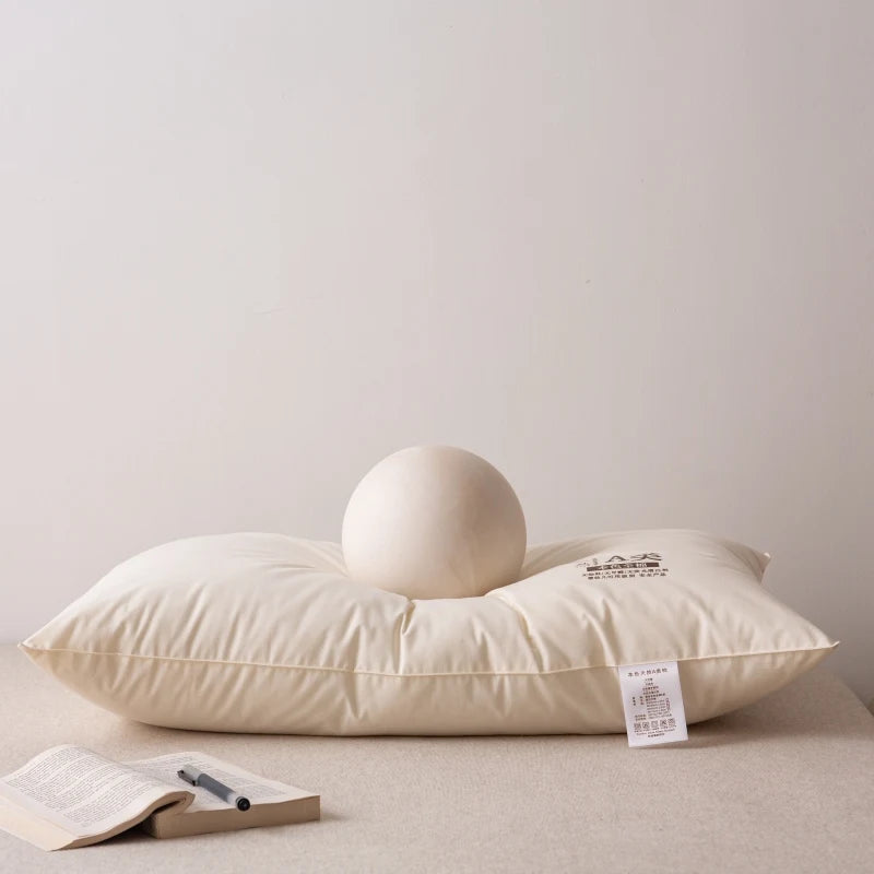 1Pc Super Soft Pure Color Hotel Style Pillow Core Suitable for Adult Students Sleep All Year Round Universal Vrzone