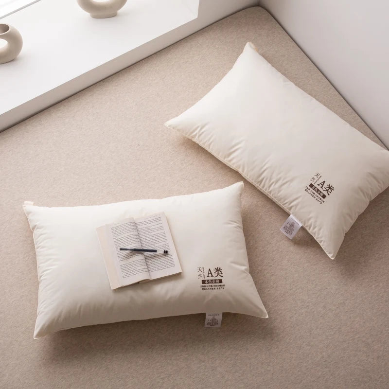 1Pc Super Soft Pure Color Hotel Style Pillow Core Suitable for Adult Students Sleep All Year Round Universal Vrzone