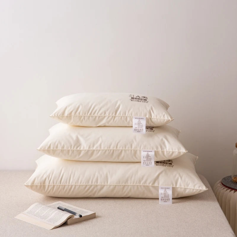 1Pc Super Soft Pure Color Hotel Style Pillow Core Suitable for Adult Students Sleep All Year Round Universal Vrzone