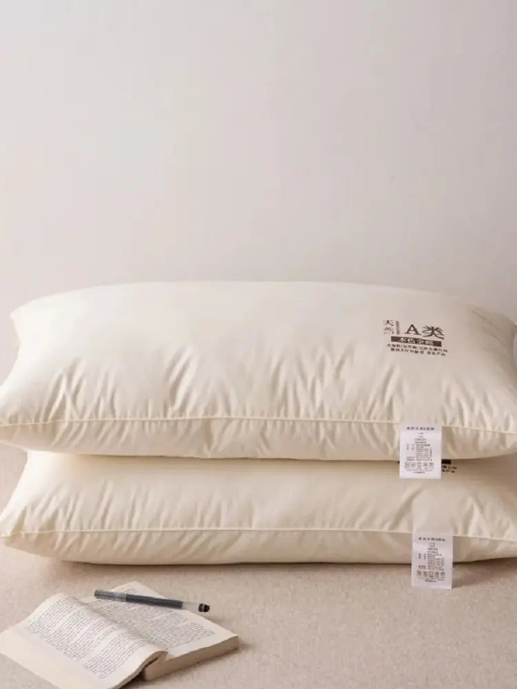 1Pc Super Soft Pure Color Hotel Style Pillow Core Suitable for Adult Students Sleep All Year Round Universal Vrzone