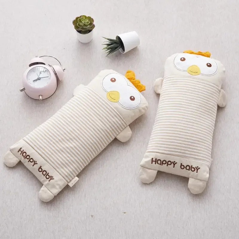 2025 new buckwheat pillow knitted cotton children's buckwheat shell pillow core neck protection special 25x40cm