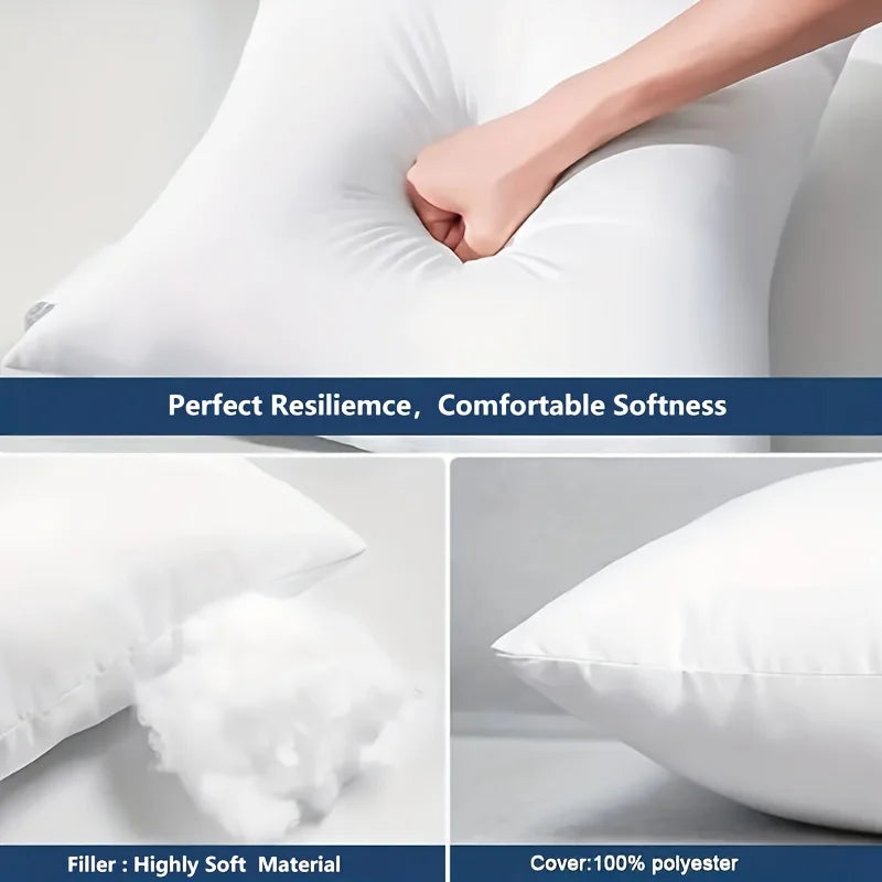 One piece set standard white high rebound pillow cushion core sofa car seat home interior decoration pillow 30x50cm